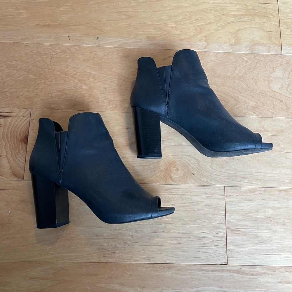Madden Girl Heeled Peep Toe Booties - Picture 3 of 6